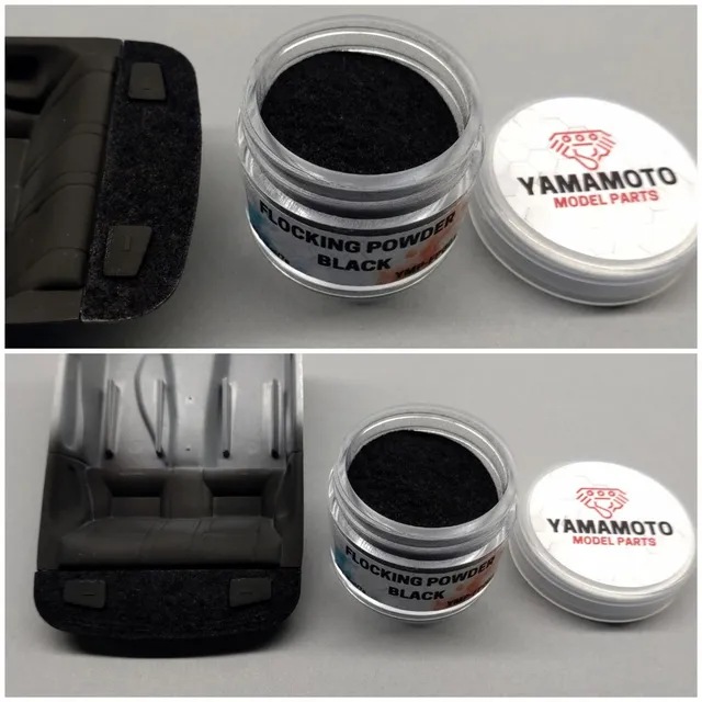 Yamamoto Model Parts Flock Black textilní vlákna