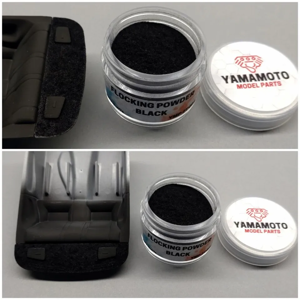 Yamamoto Model Parts Flock Black textilní vlákna