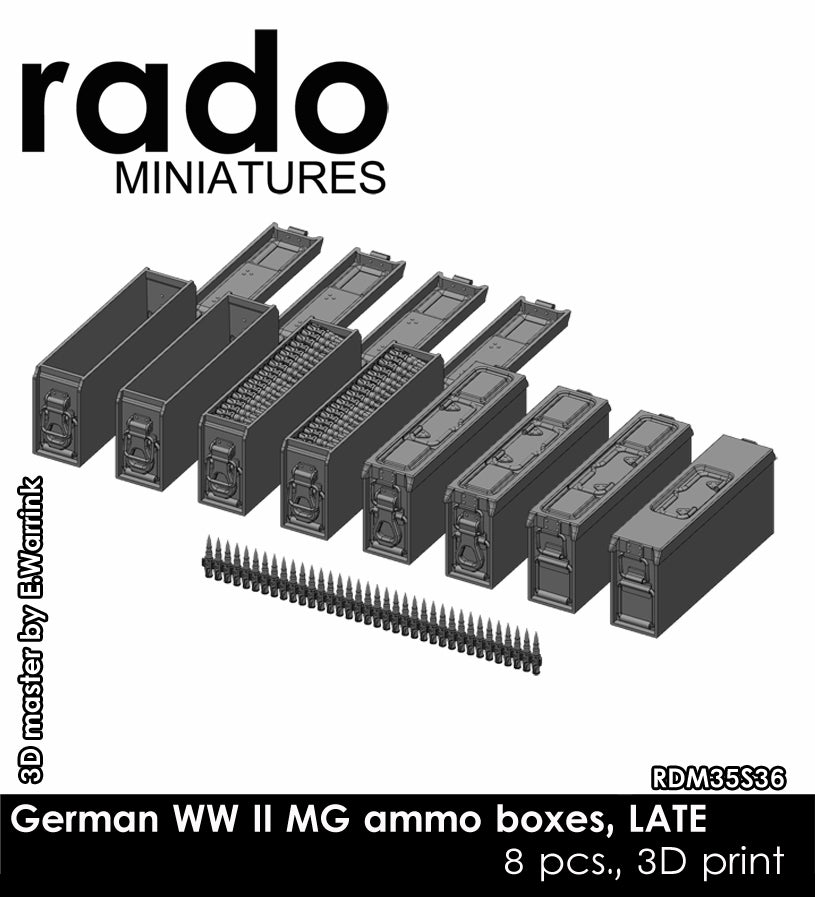 Rado Miniatures RDM35S36 doplněk schránky 1/35 sada 8 ks pozdní
