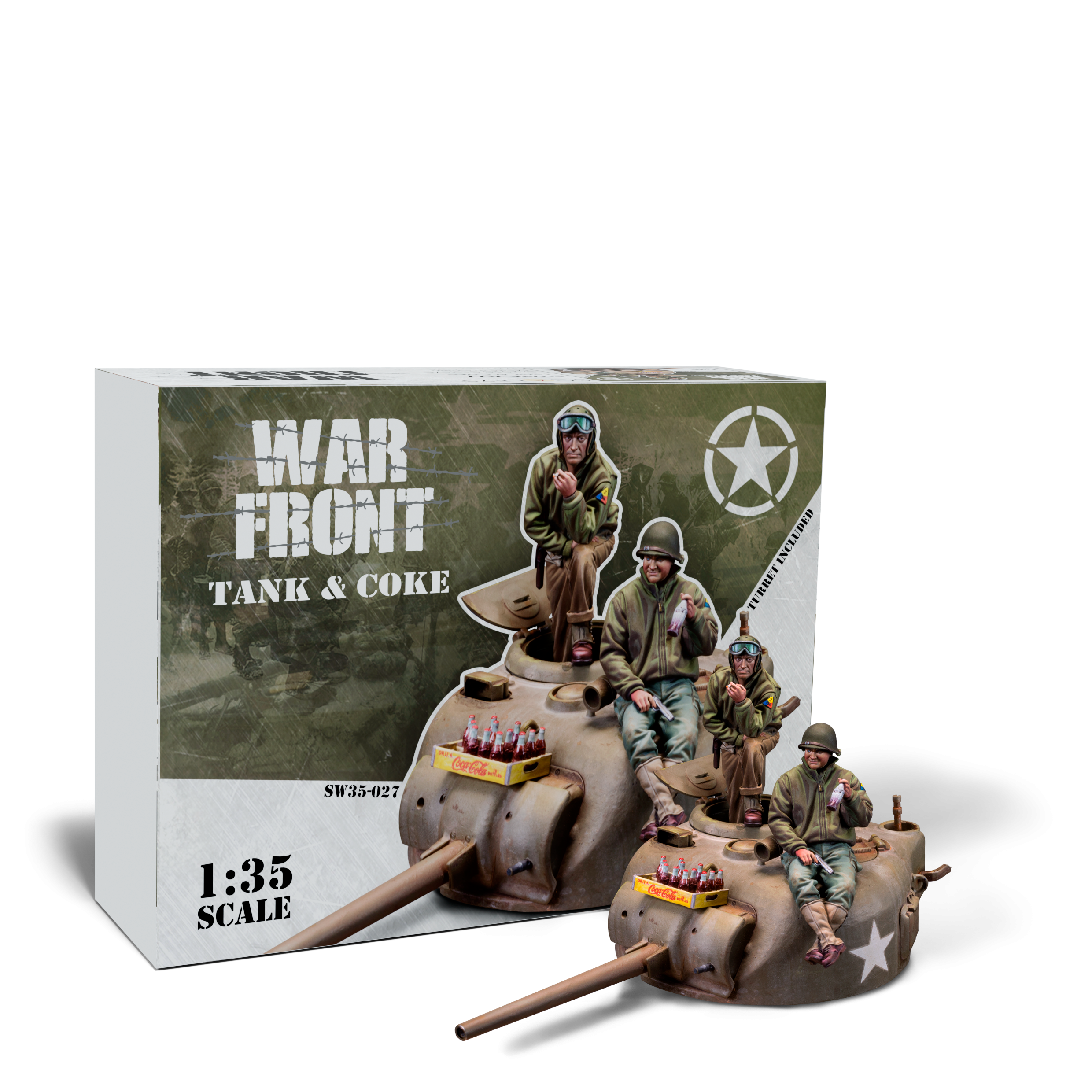 Scale75 Warfront Tank & Coke figurka 1/35 resin nenabarvená