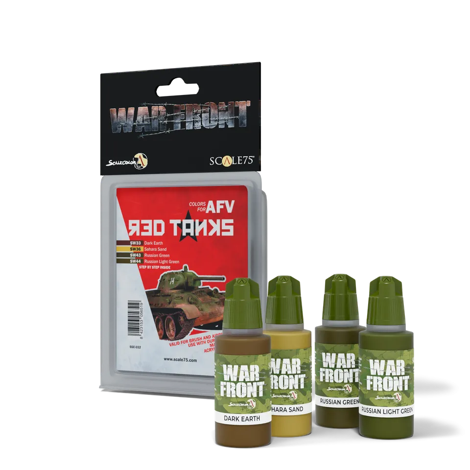 Scale75 Warfront Red Tanks sada barev 4x17 ml matná