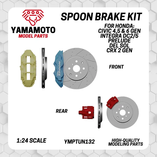 Yamamoto Model Parts Spoon brzdový kit doplněk 1/24