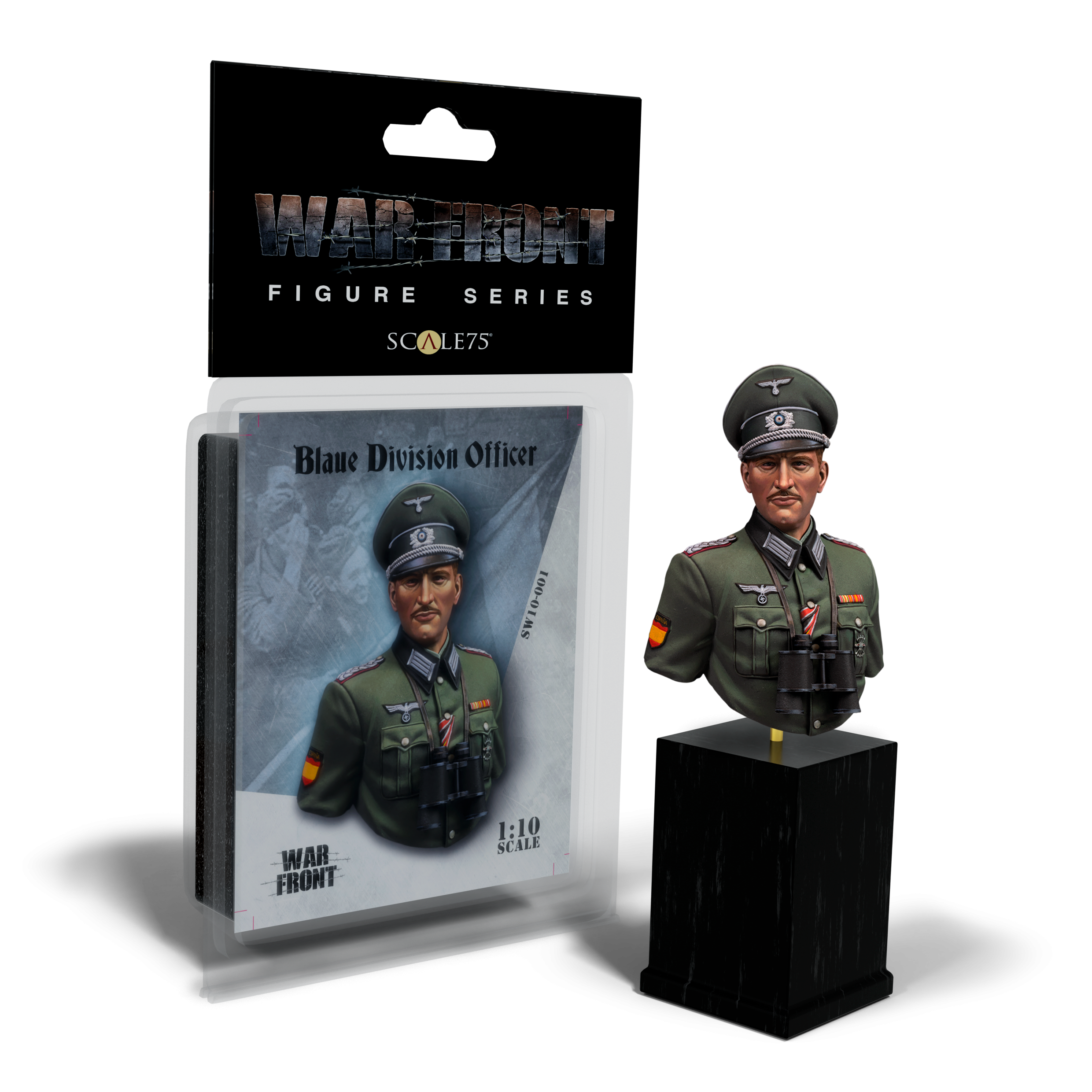 Scale75 Warfront Blaue Division Officer busta 1/10 resin