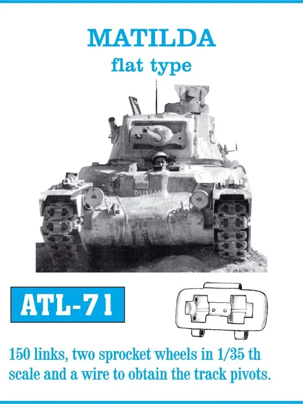 Friulmodel ATL-071 pásy Matilda ploché 1/35