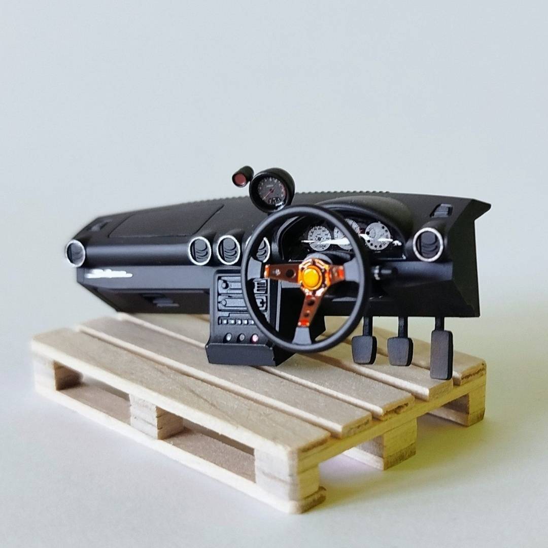 Yamamoto Model Parts Sport Steering Wheel volanty sada 3D tisk