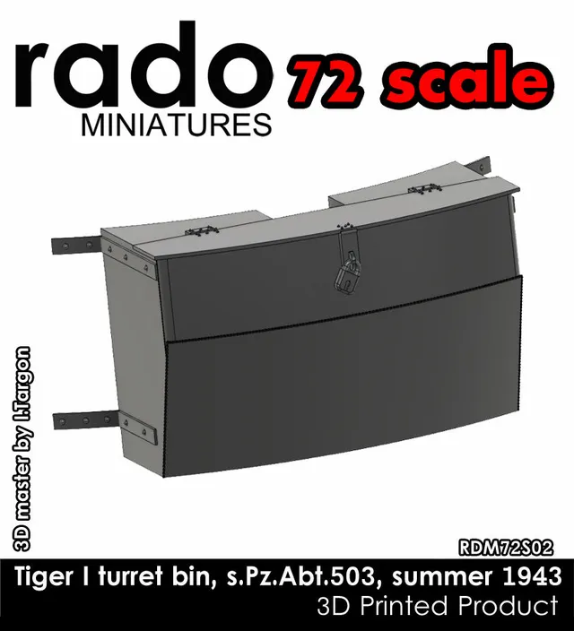 Rado Miniatures RDM72S02 doplněk 1/72 koš věže Tiger I