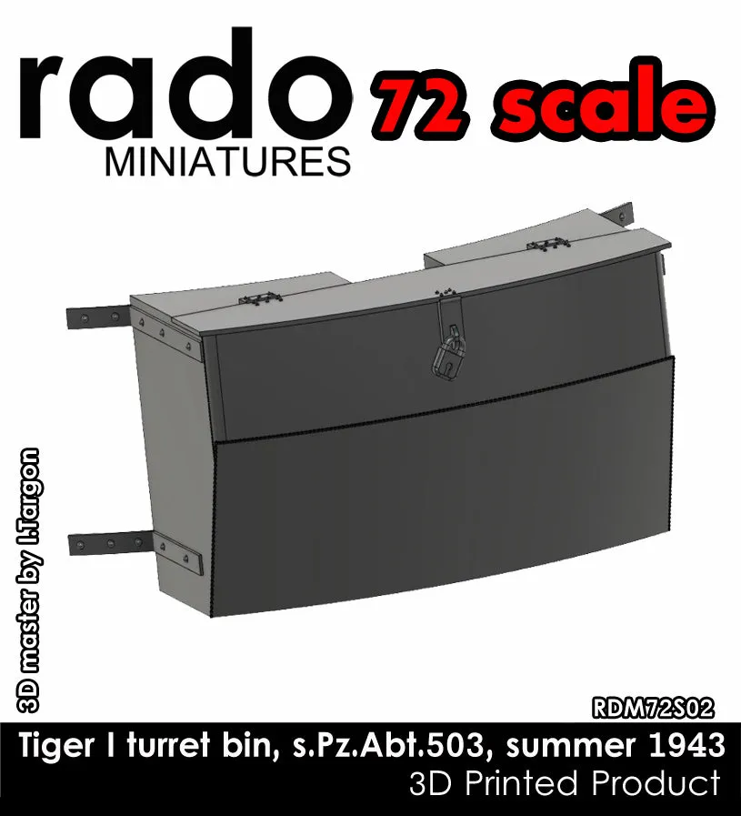Rado Miniatures RDM72S02 doplněk 1/72 koš věže Tiger I