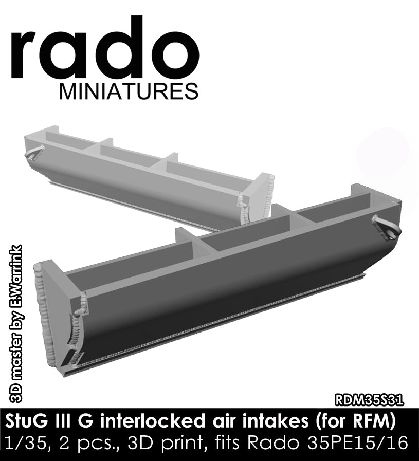 Rado Miniatures RDM35S31 sání motoru StuG III G 1/35