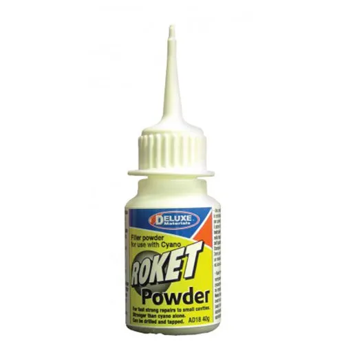 Deluxe Materials Roket Powder plnidlo vteřinového lepidla 40 g