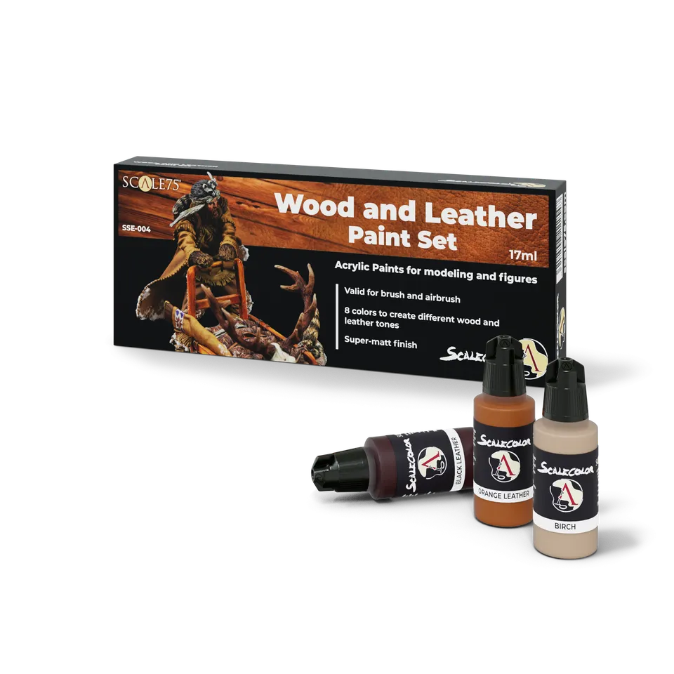 Scale75 Scalecolor Wood and Leather sada barev hnědé