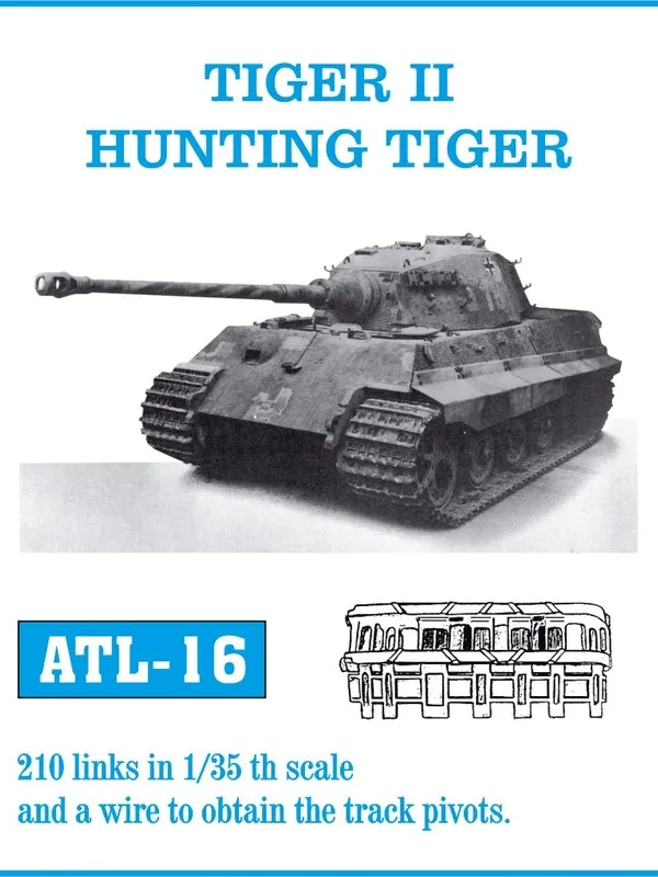 Friulmodel ATL-016 Tiger II kovové pásy 1/35