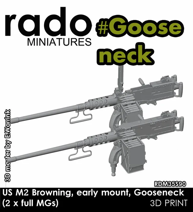Rado Miniatures 35S90 doplněk kulomet M2 1/35
