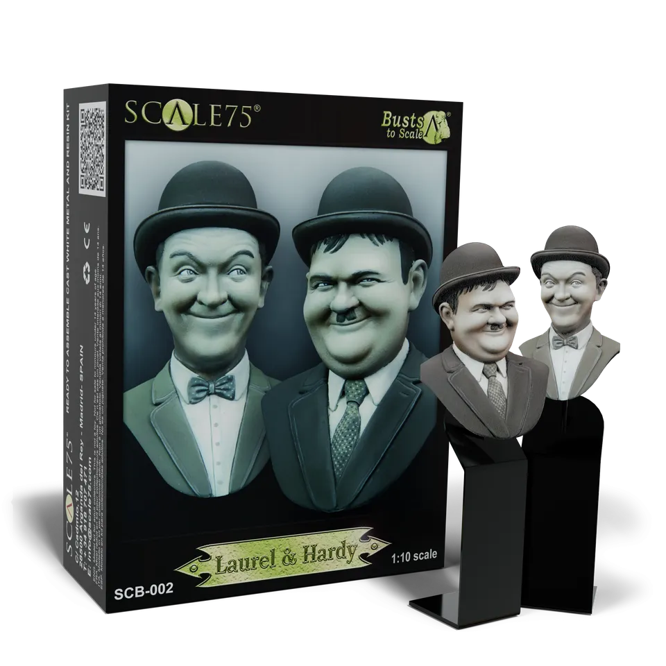 Scale75 Laurel & Hardy busta k barvení