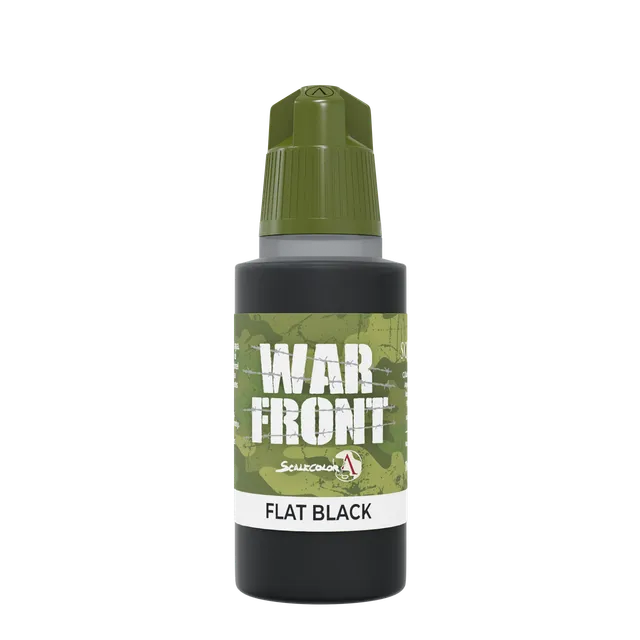 Scale75 Warfront Flat Black akrylová barva 17 ml
