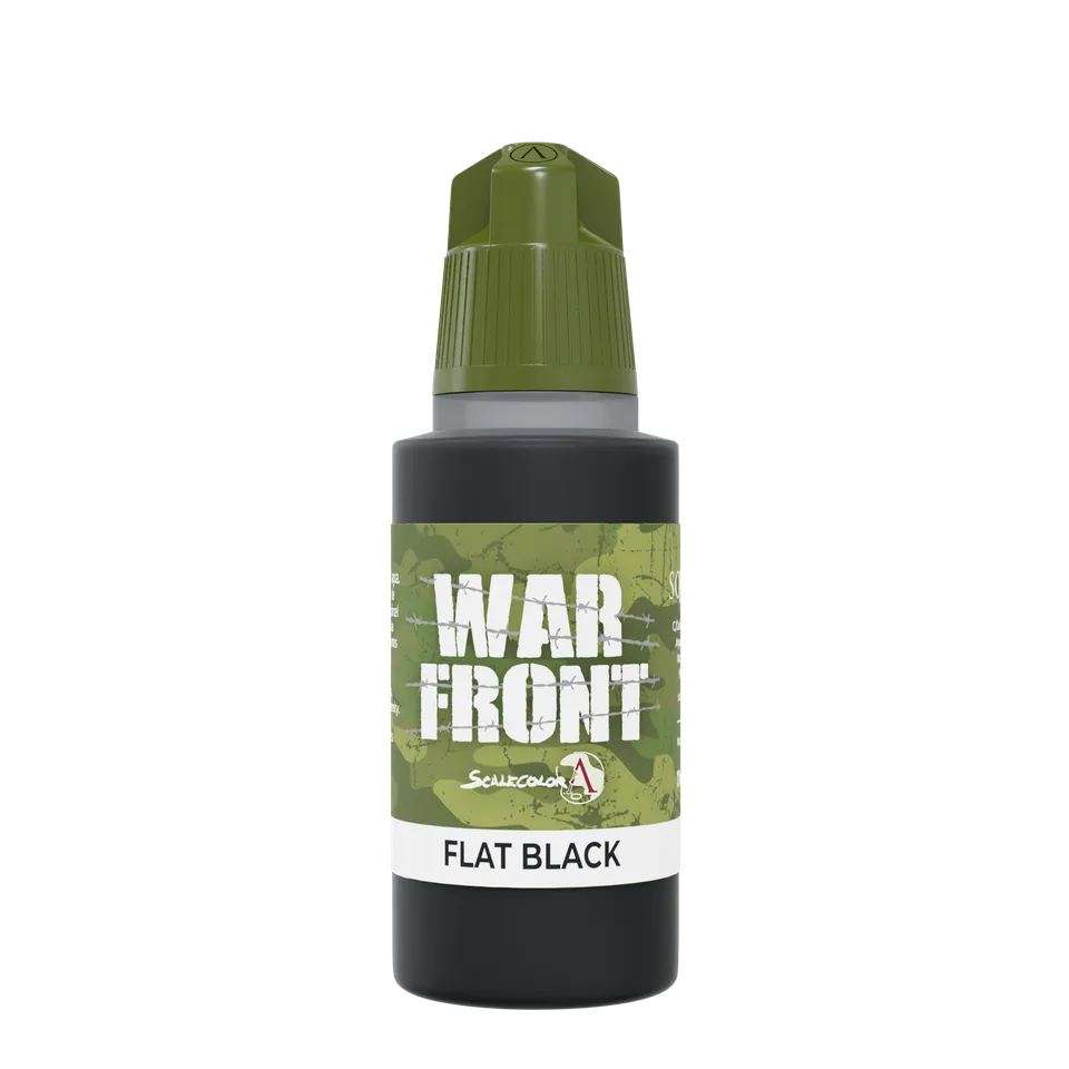 Scale75 Warfront Flat Black akrylová barva 17 ml