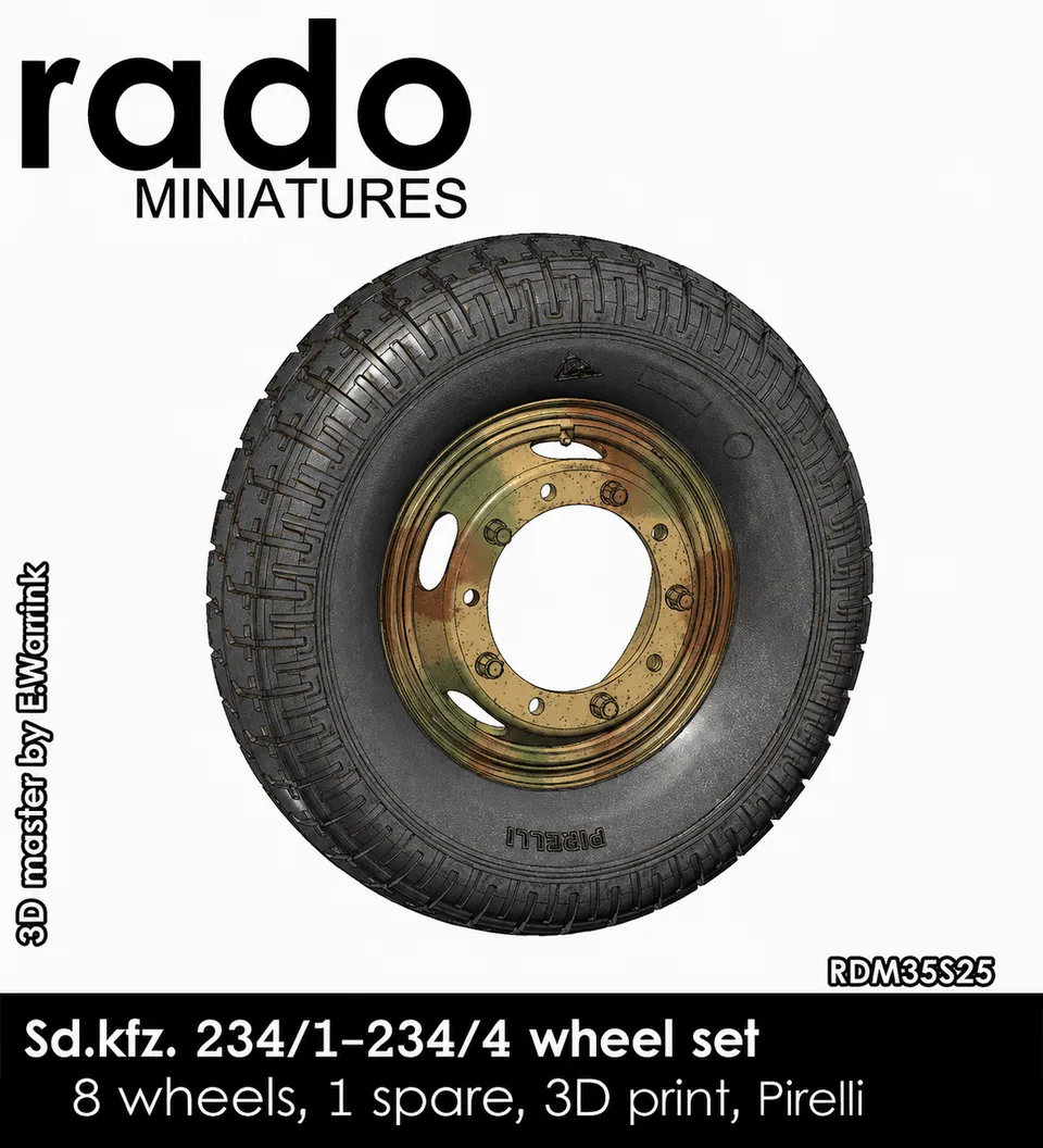Rado Miniatures RDM35S25 sada kol Sd.Kfz.234 Puma