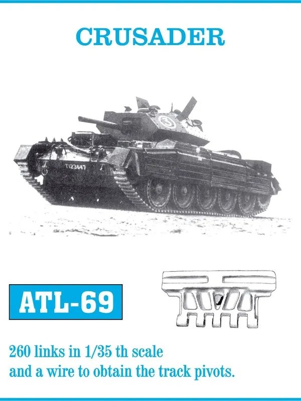 Friulmodel ATL-069 Crusader kovové pásy 1/35 260 článků