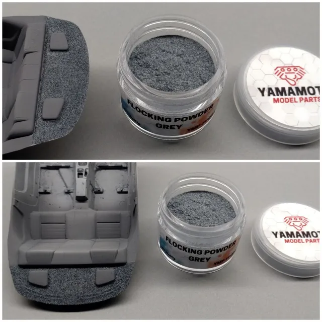 Yamamoto Flock Grey flok šedý viskózová vlákna