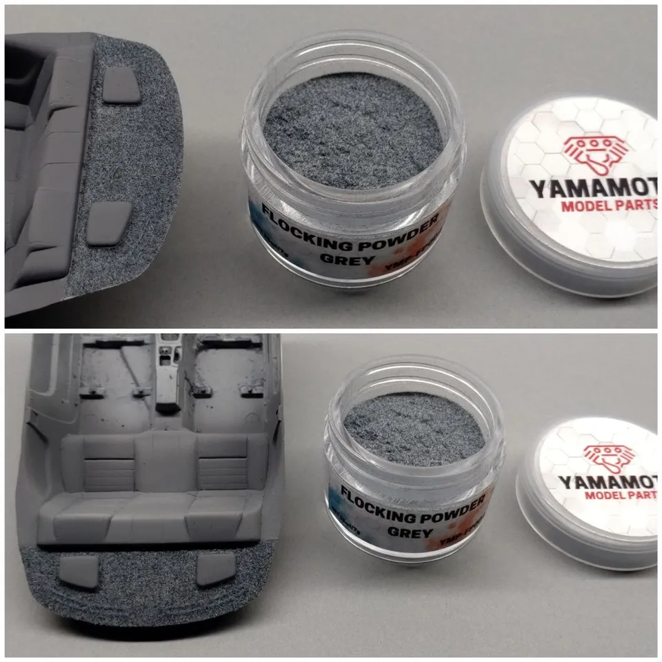 Yamamoto Flock Grey flok šedý viskózová vlákna