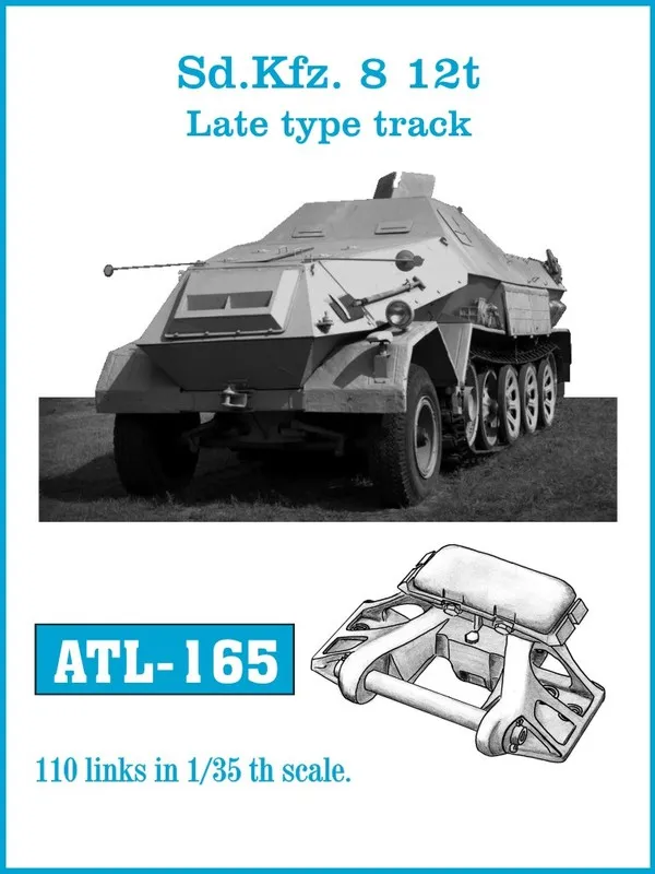 Friulmodel ATL-165 SdKfz 8 kovové pásy 1/35 late