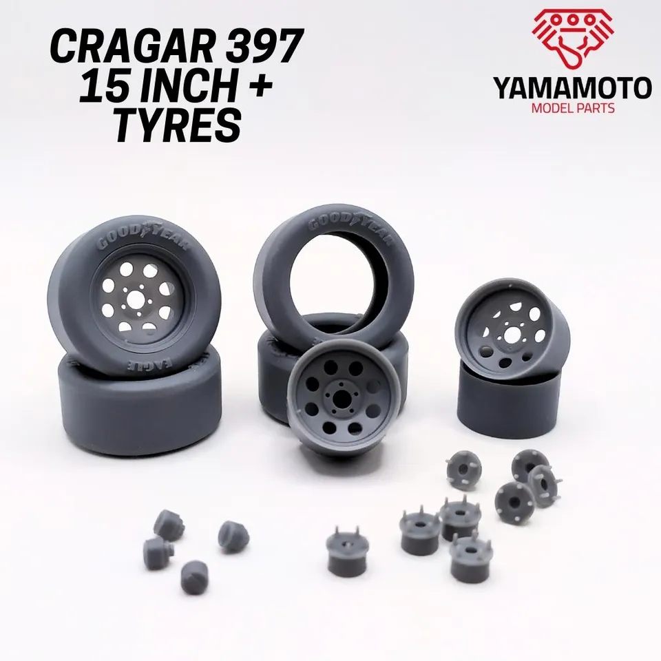 Yamamoto Cragar 397 15 kola s pneumatikami retro