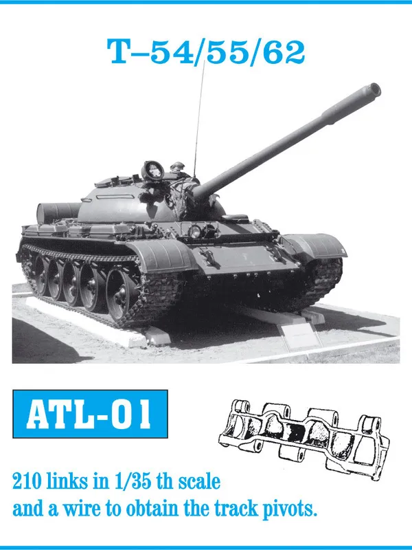 Friulmodel ATL-001 T-54/55/62 kovové pásy 1/35