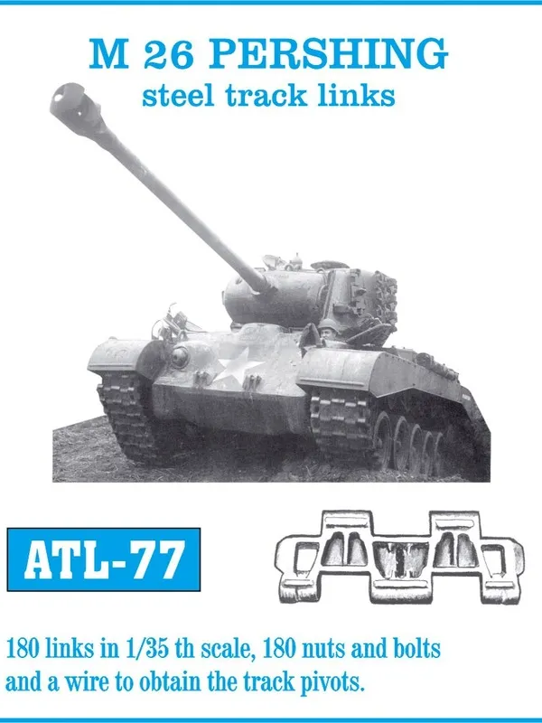 Friulmodel ATL-077 M26 Pershing kovové pásy 1/35