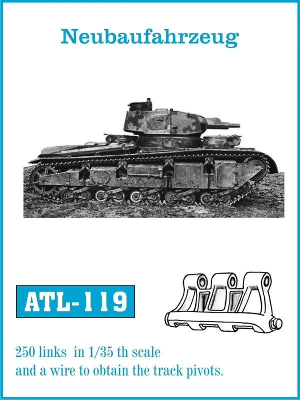 Friulmodel ATL-119 Neubaufahrzeug kovové pásy 1/35 250 článků