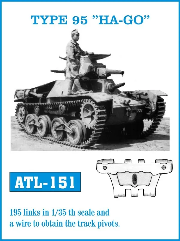 Friulmodel ATL-151 Type 95 Ha-Go kovové pásy 1/35