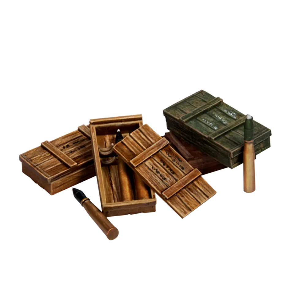 Scale75 Boxes and Ammo for Panther doplňky 1/35 resin