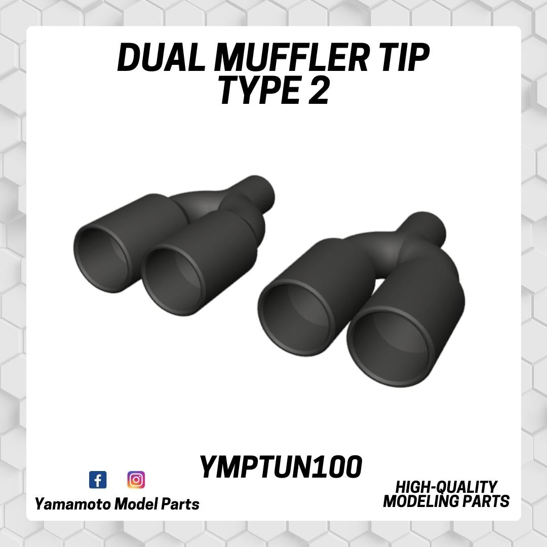 Yamamoto Dual Muffler Tip Type 2 koncovky výfuku resin