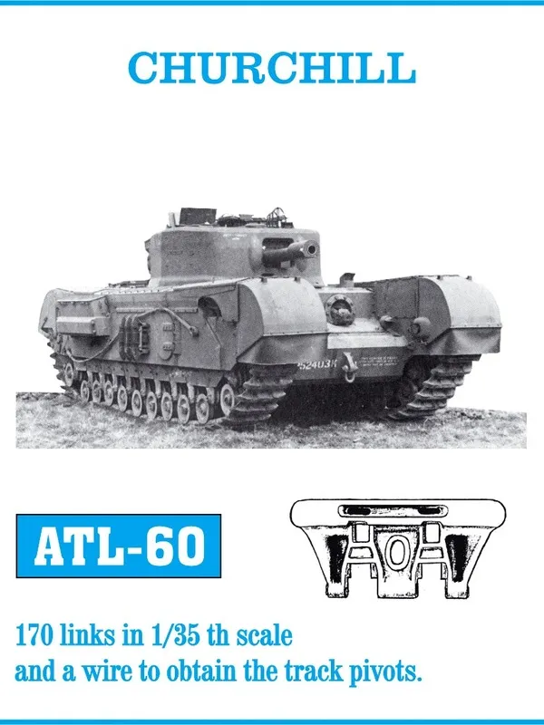Friulmodel ATL-060 Churchill kovové pásy 1/35 170 článků