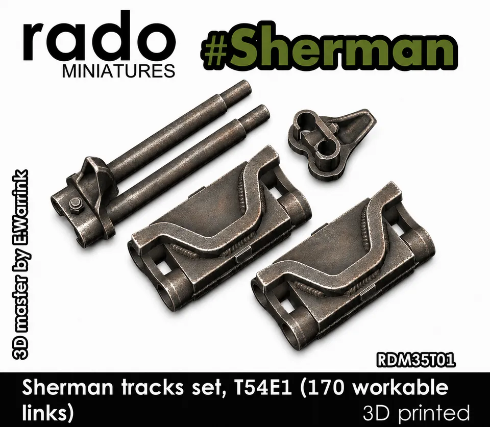Rado Miniatures 35T01 pásy 1/35 T54E1 pohyblivé