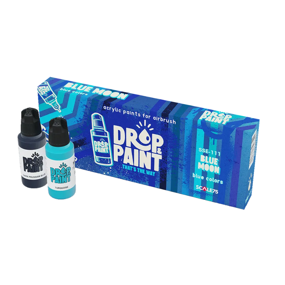 Scale75 Drop Paint Blue Moon sada barev modrá