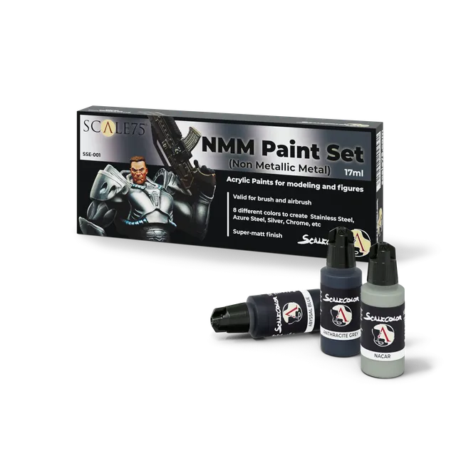 Scale75 NMM Paint Set Steel sada barev ocel NMM