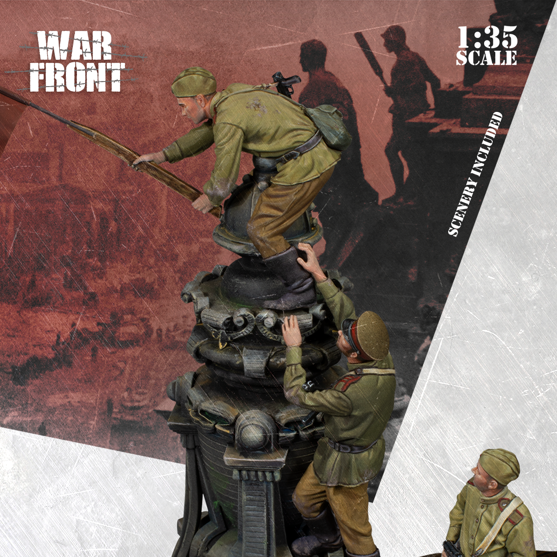 Scale75 Warfront The Flag Over Berlin figurka 1/35 resin nenabarvená