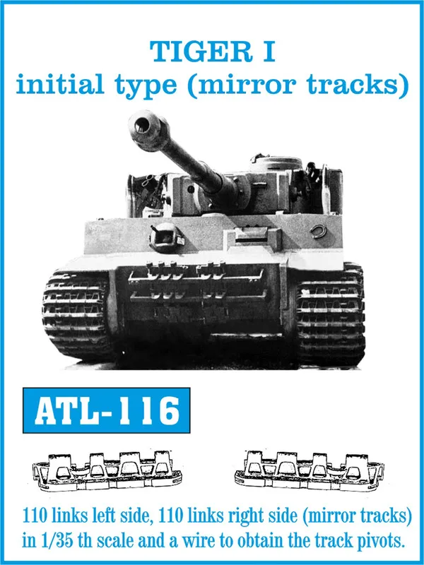 Friulmodel ATL-116 Tiger I kovové pásy 1/35 mirror