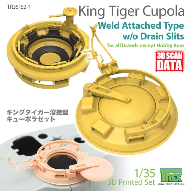 T-Rex Studio TR35152-1 kopule 1/35 King Tiger svařovaná