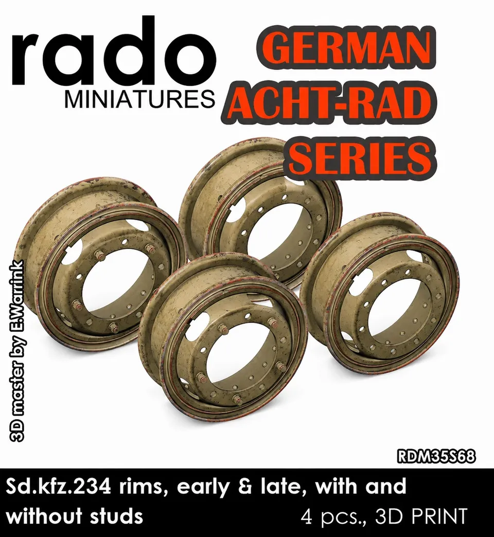 Rado Miniatures RDM35S68 disky 1/35 Puma 4 ks