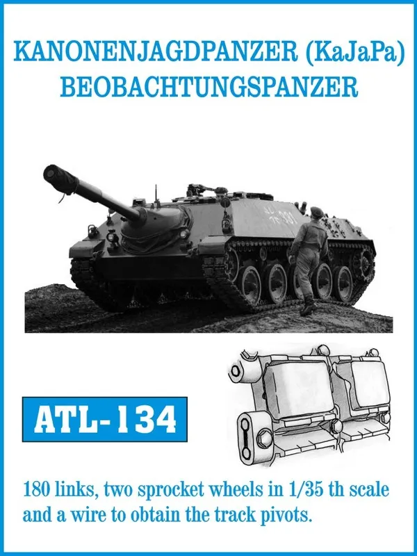 Friulmodel ATL-134 Kanonenjagdpanzer kovové pásy 1/35