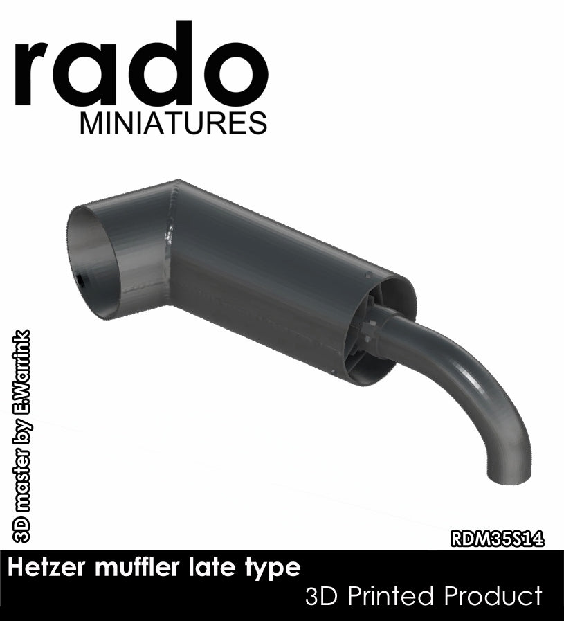 Rado Miniatures RDM35S14 výfuk Hetzer 1/35 pozdní