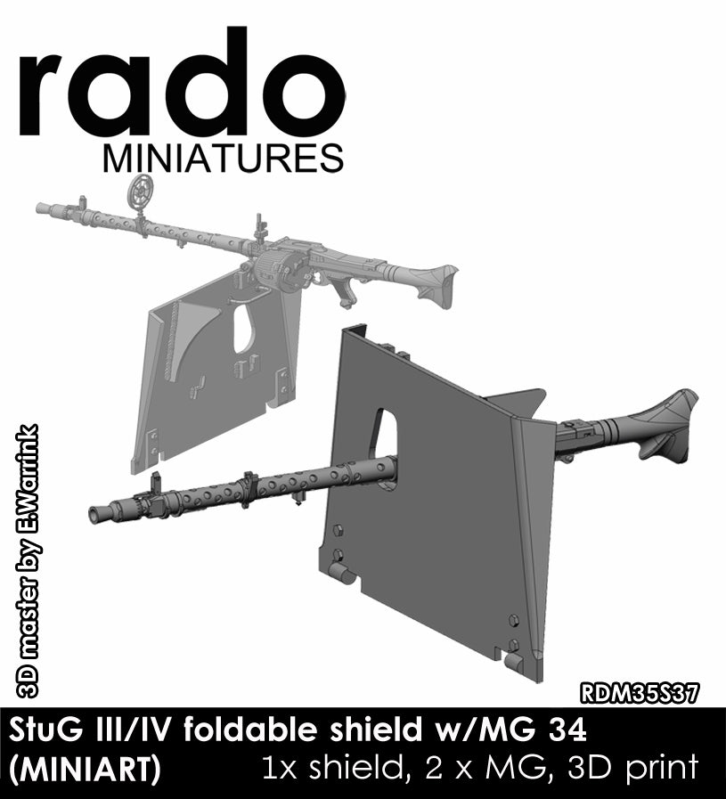 Rado Miniatures RDM35S37 štít MG 34 StuG 1/35