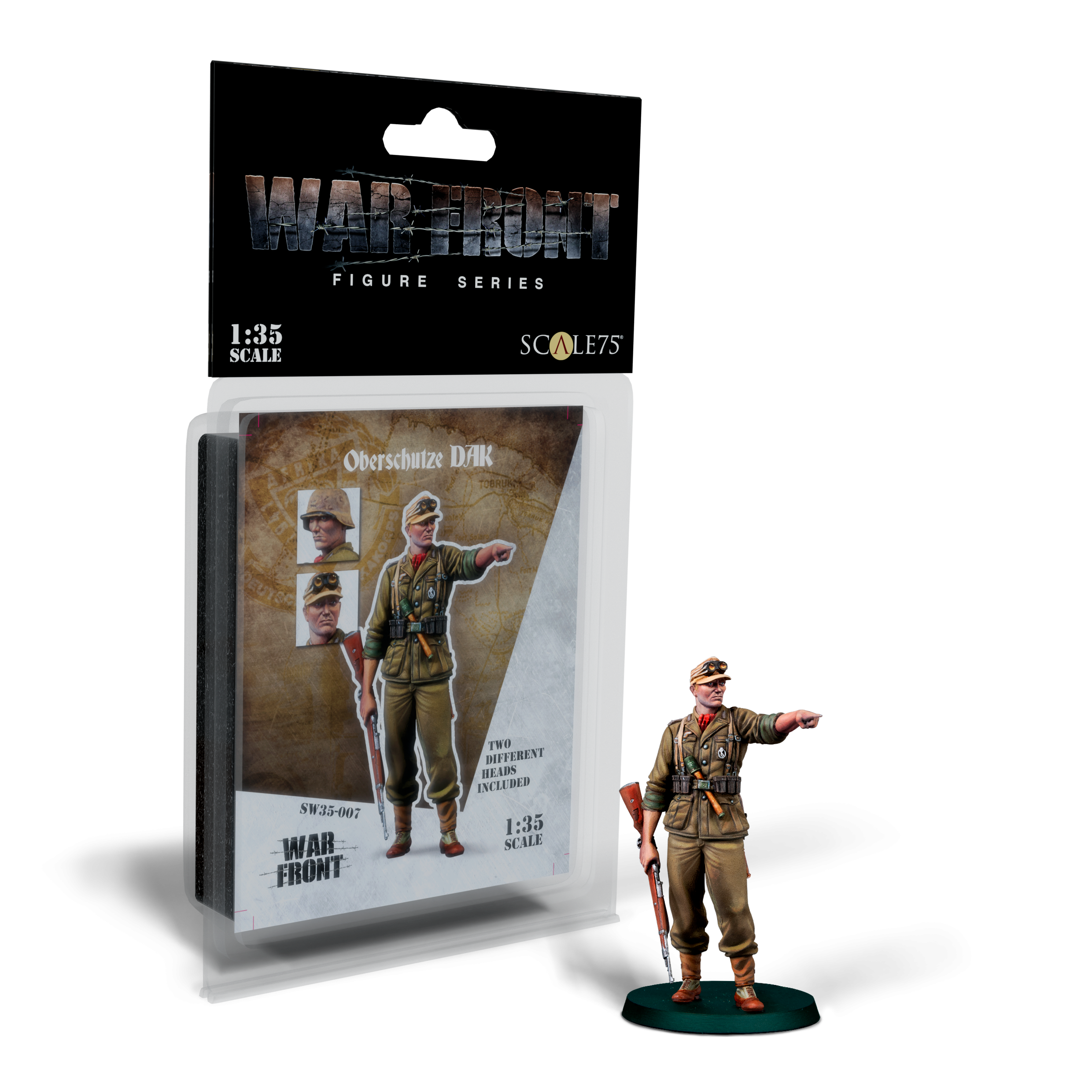 Scale75 Warfront Oberschutze DAK figurka 1/35 nenabarvená