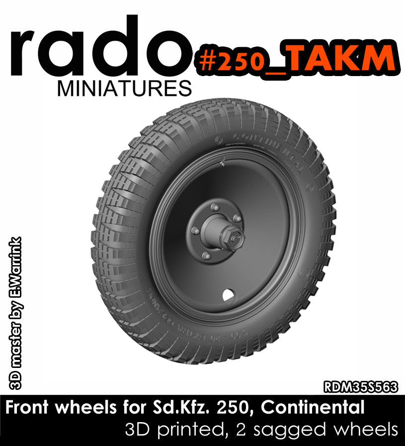 Rado Miniatures RDM35S63 kola Sd.Kfz.250 1/35 Takom