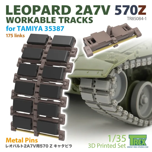 T-Rex Studio TR85084-1 pohyblivé pásy Leopard 2A7V 1/35 Tamiya