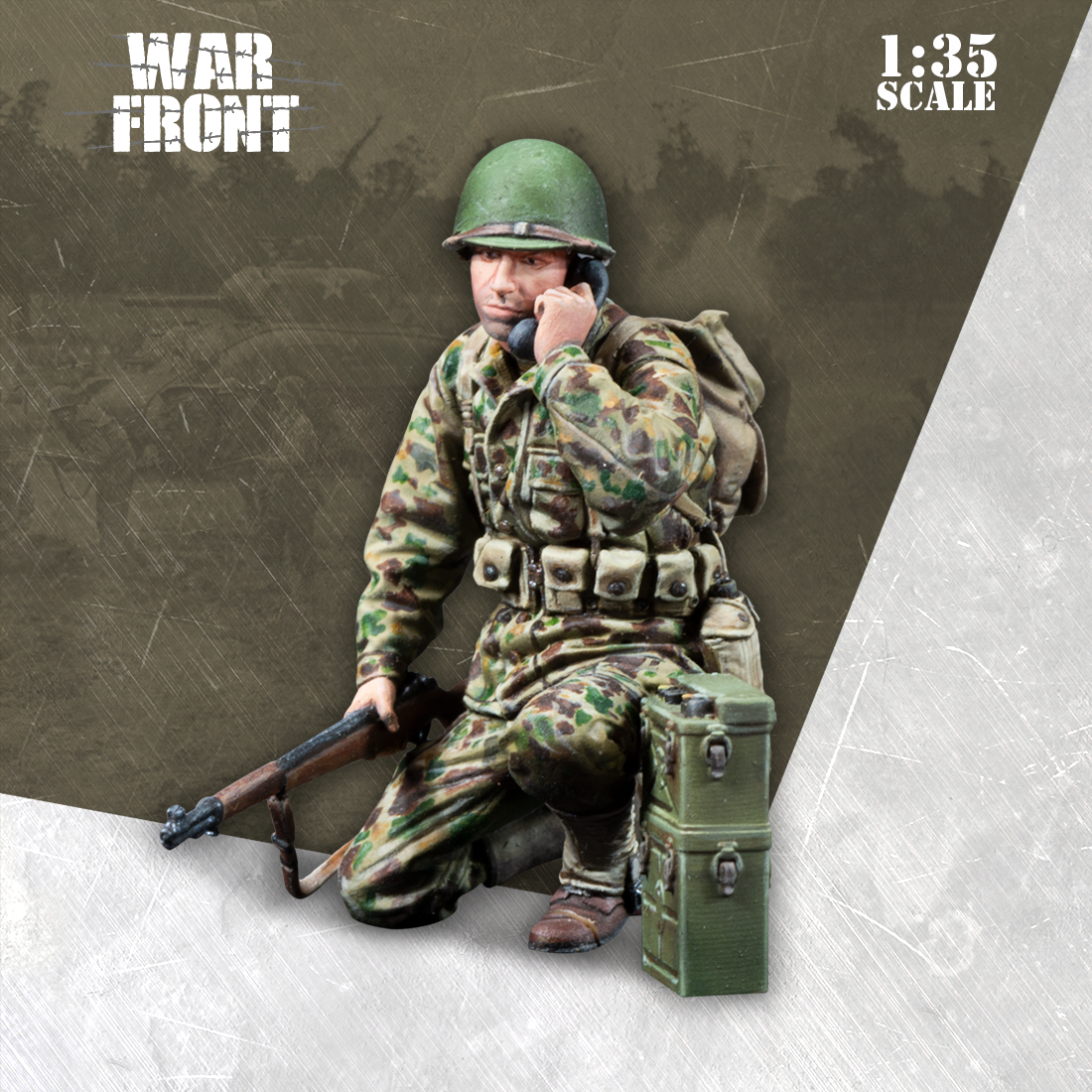 Scale75 Warfront Radio Operator US Armored Infantry figurka 1/35 resin