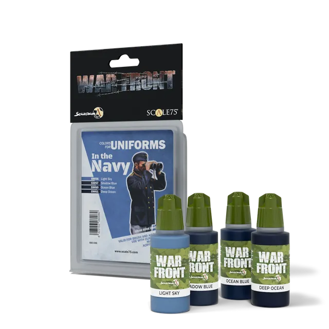 Scale75 Warfront In the Navy sada barev 4 ks modrá