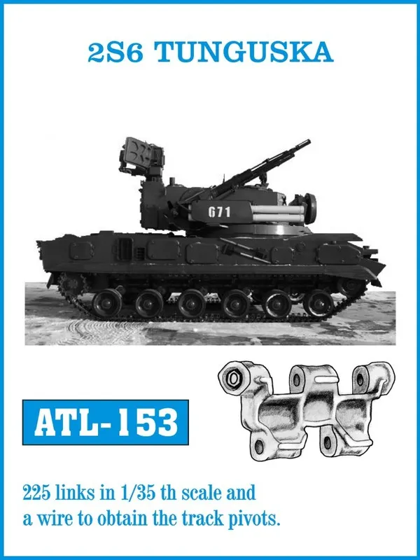 Friulmodel ATL-153 Tunguska kovové pásy 1/35