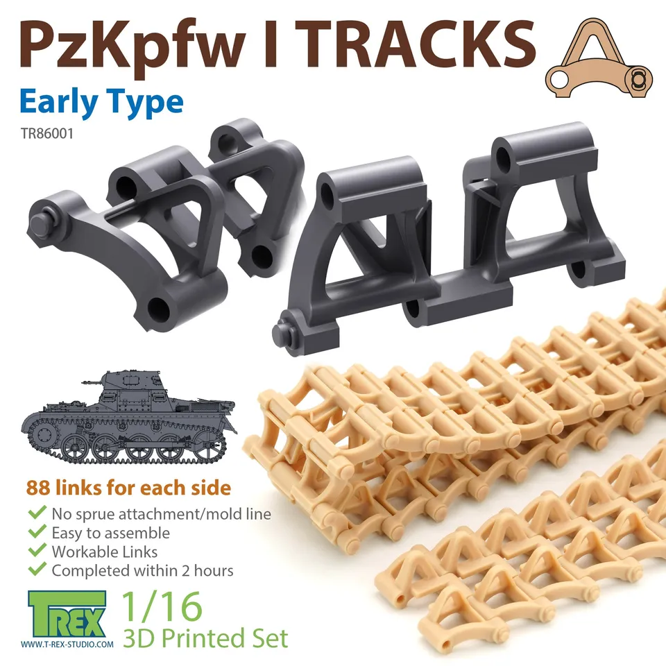 T-Rex Studio TR86001 pásy PzKpfw I Ausf.A 1/16 early