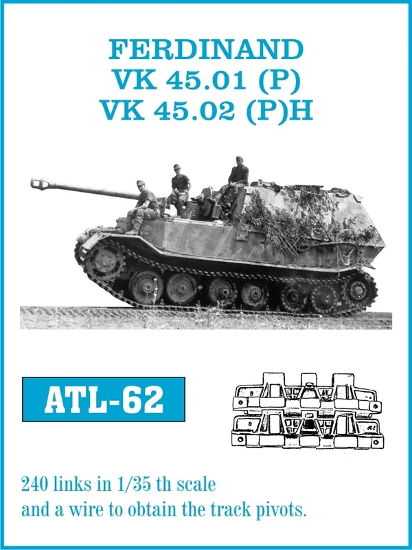 Friulmodel ATL-062 Ferdinand kovové pásy 1/35